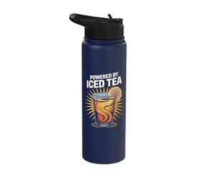 Powered By Iced Tea Lemon Sunburst Delight Stainless Steel Insulated Water Bottle