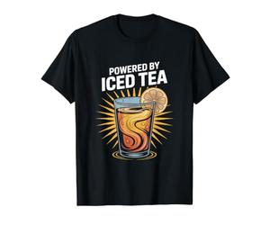 Powered By Iced Tea Lemon Sunburst Delight Value Graphic T-Shirt