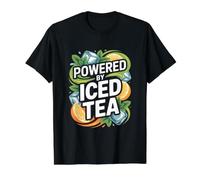 Powered By Iced Tea Refreshing Citrus Vibe Value Graphic T-Shirt, Men, Black, M