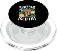 Powered By Iced Tea Refreshing Drink Quote PopSockets PopGrip for MagSafe