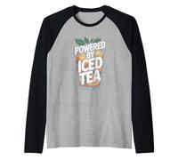 Powered by Iced Tea Refreshment Raglan Baseball Tee