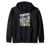 Powered By Iced Tea Refreshment Zip Hoodie