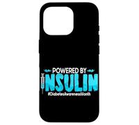 Powered By Insulin Diabetes Awareness Month Case for iPhone 16 Pro