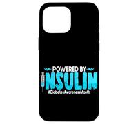 Powered By Insulin Diabetes Awareness Month Case for iPhone 16 Pro Max