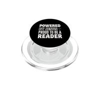 Powered by Jesus Proud to a Reader Christian Faith Read PopSockets PopGrip for MagSafe
