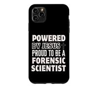 Powered by Jesus Proud to be Forensic Scientist Christian Case for iPhone 11 Pro Max