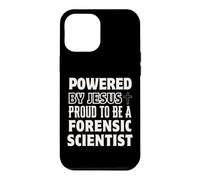 Powered by Jesus Proud to be Forensic Scientist Christian Case for iPhone 12 Pro Max