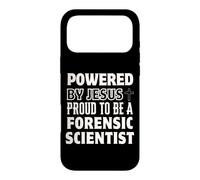 Powered by Jesus Proud to be Forensic Scientist Christian Case for iPhone 17 Pro Max