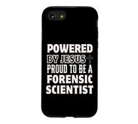 Powered by Jesus Proud to be Forensic Scientist Christian Case for iPhone SE (2020) / 7/8