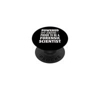 Powered by Jesus Proud to be Forensic Scientist Christian PopSockets Adhesive PopGrip
