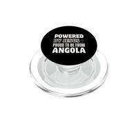 Powered by Jesus Proud to be from Angola Christian Faith PopSockets PopGrip for MagSafe