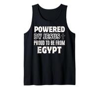 Powered by Jesus Proud to be from Egypt Christian Faith Tank Top