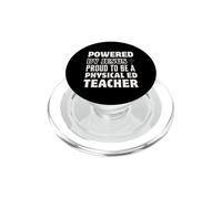 Powered by Jesus Proud to be Physical ED Teacher Christian PopSockets PopGrip for MagSafe