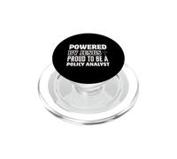 Powered by Jesus Proud to be Policy Analyst Christian PopSockets PopGrip for MagSafe