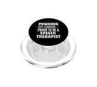 Powered by Jesus Proud to be Speech Therapist Christian PopSockets PopGrip for MagSafe