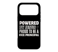 Powered by Jesus Proud to be Vice Principal Christian Case for iPhone 17 Pro Max