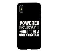 Powered by Jesus Proud to be Vice Principal Christian Case for iPhone X/XS