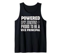 Powered by Jesus Proud to be Vice Principal Christian Tank Top