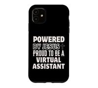 Powered by Jesus Proud to be Virtual Assistant Christian Case for iPhone 11