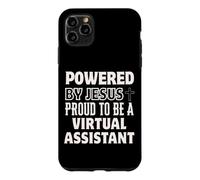 Powered by Jesus Proud to be Virtual Assistant Christian Case for iPhone 11 Pro Max