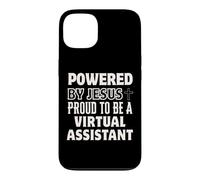 Powered by Jesus Proud to be Virtual Assistant Christian Case for iPhone 13