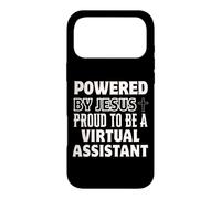 Powered by Jesus Proud to be Virtual Assistant Christian Case for iPhone 17 Pro Max