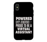 Powered by Jesus Proud to be Virtual Assistant Christian Case for iPhone X/XS