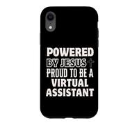 Powered by Jesus Proud to be Virtual Assistant Christian Case for iPhone XR