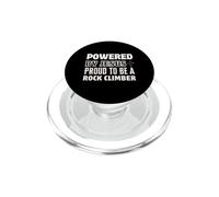 Powered by Jesus Proud to Rock Climber Christian Faith PopSockets PopGrip for MagSafe