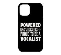 Powered by Jesus Proud to Vocalist Christian Faith Singer Case for iPhone 12/12 Pro