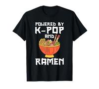 Powered by K-pop and Ramen Kpop Merch Merchandise Gift T-Shirt