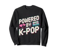 Powered By K-Pop Retro Music Enthusiast Sweatshirt
