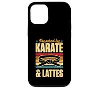 Powered By Karate And Lattes Retro Vintage Coffee Love Case for iPhone 12/12 Pro