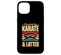 Powered By Karate And Lattes Retro Vintage Coffee Love Case for iPhone 13