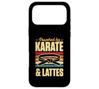 Powered By Karate And Lattes Retro Vintage Coffee Love Case for iPhone 17 Pro Max