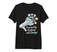 Powered By Kindness and Change Activist Peace Premium T-Shirt
