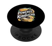 Powered By Kombucha Energy Drink Lovers PopSockets Adhesive PopGrip