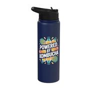 Powered By Kombucha Hydration Enthusiast Stainless Steel Insulated Water Bottle