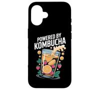 Powered By Kombucha Raspberries Citrus Case for iPhone 16