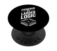 Powered By Ladder Logic Funny Saying Engineering Joke PopSockets Adhesive PopGrip