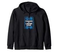 Powered By Ladder Logic PLC Programming Engineer Zip Hoodie