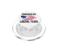 Powered By Liberal Tears Flag Anti Liberal Make Liberals Cry PopSockets PopGrip for MagSafe