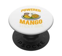 Powered by Mango Sticky Rice Design - Thai Dessert PopSockets Adhesive PopGrip