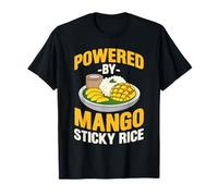 Powered by Mango Sticky Rice Design - Thai Dessert T-Shirt