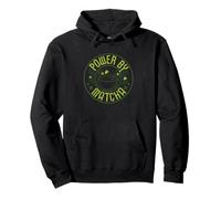 Powered By Matcha Green Tea Lover Ices Matcha Latte Pullover Hoodie