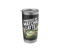 Powered By Matcha Latte Vibes Stainless Steel Insulated Tumbler
