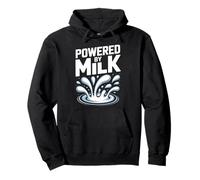 Powered By Milk Splash Fun Graphic Pullover Hoodie