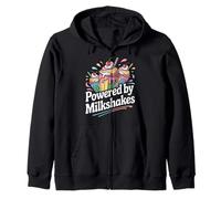 Powered By Milkshakes Sweet Treat Lovers Zip Hoodie
