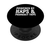 Powered By Naps & Pharmacy Trips Crohn's Disease PopSockets Adhesive PopGrip