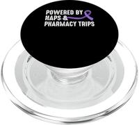 Powered By Naps & Pharmacy Trips Crohn's Disease PopSockets PopGrip for MagSafe
